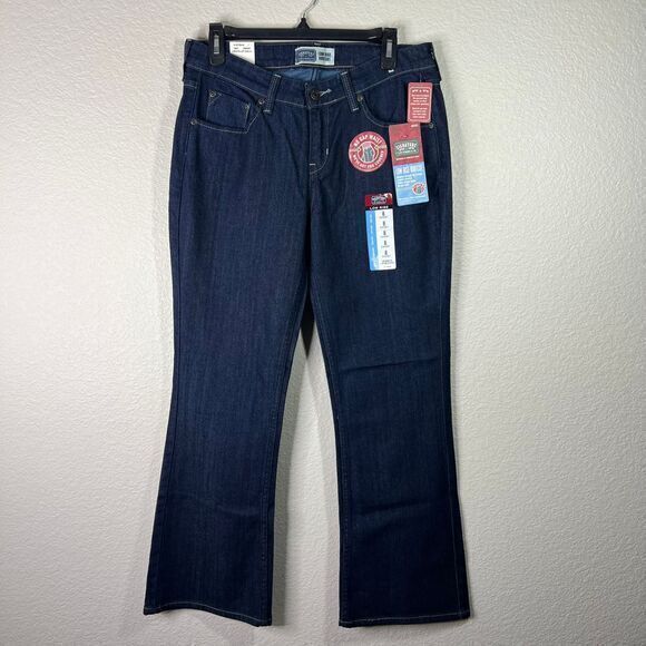Levi's Signature Low Rise Bootcut Jeans No Gap Waist Comfort Stretch Size‎ 8 - Picture 1 of 8